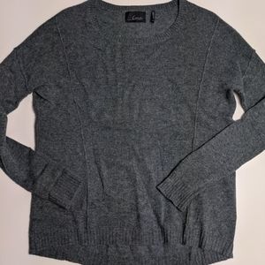Line Cashmere Sweater Grey Green Large